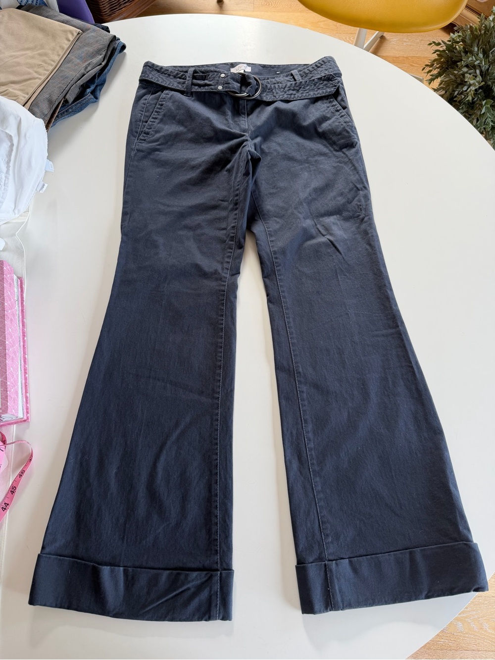 Vintage Navy Summer Slacks — Size 8